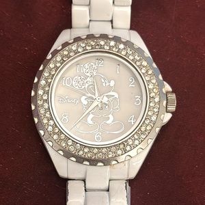 White & Silver Disney Watch